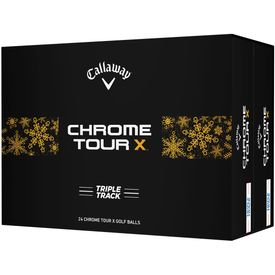 Chrome Tour X Triple Track Holiday Double Dozen Golf Balls